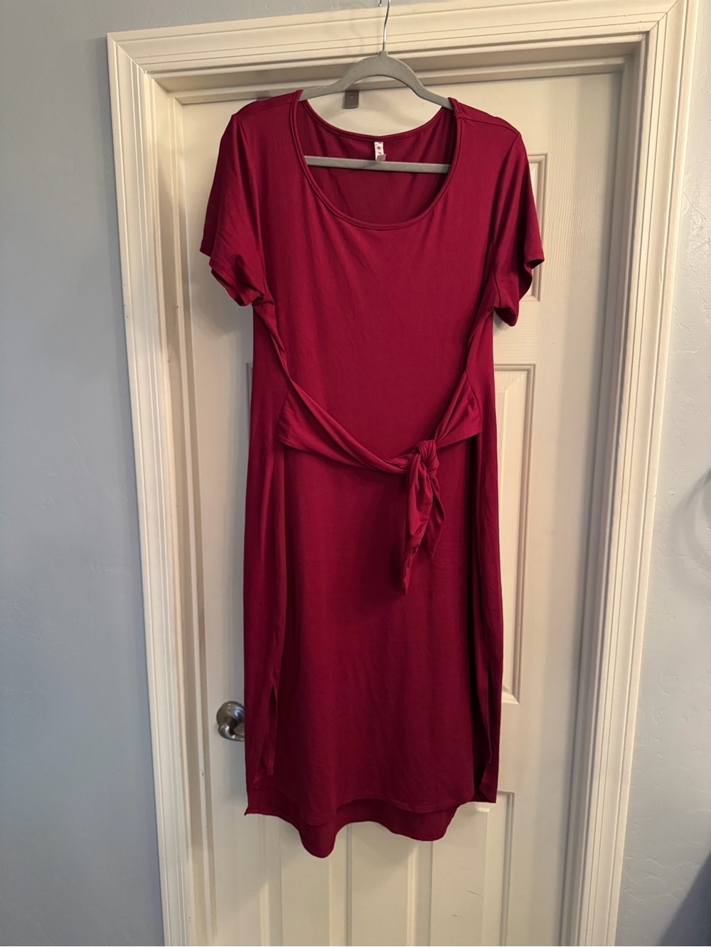 EUC Piphany Lex Short-Sleeve Tie-Waist Dress
